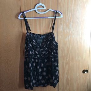 Front zip Mandela babydoll tank
